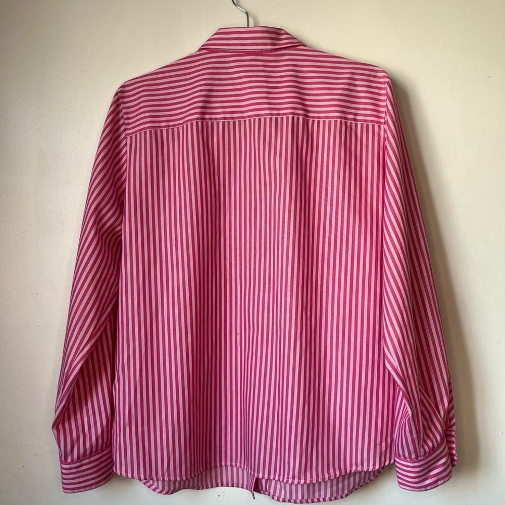 Foxcroft Pink and White Striped Shirt - Picture 6 of 7